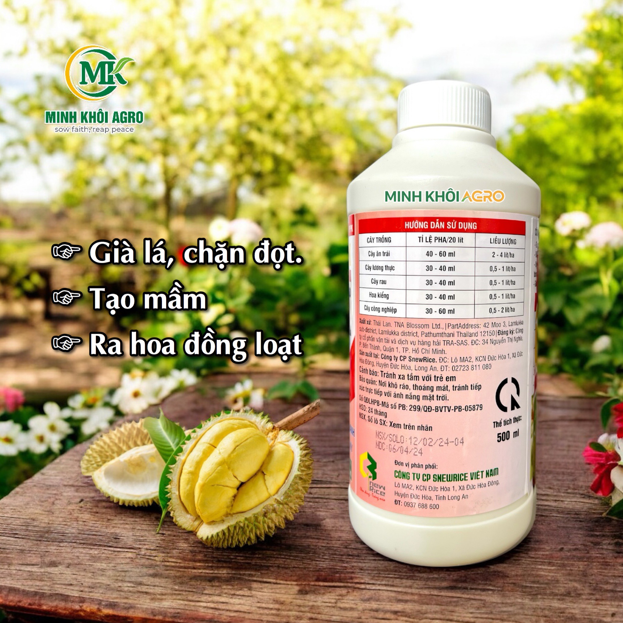 Phân bón hỗn hợp PK Nutri Phoz PK - Chai 500ml